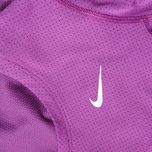 NIke Running DRI FIT Long Sleeve Purple Size Small - Picture 8 of 13